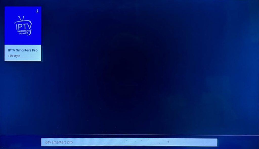 IPTV Smarters Samsung TV